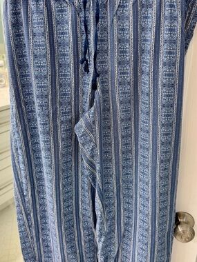 Victoria's Secret Blue Printed Pajama Pants